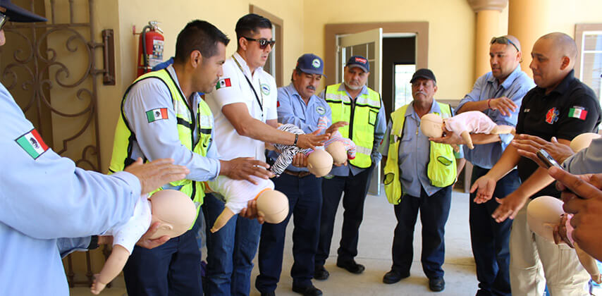 Impulsa Baja California Railroad capacitación en primeros auxilios entre su personal
